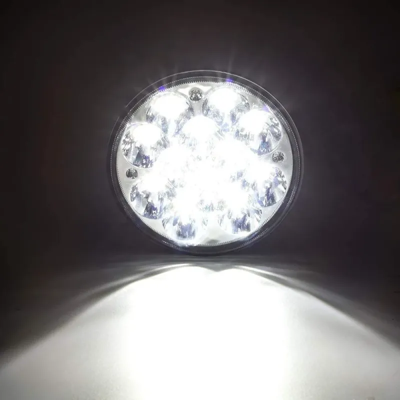 14.5 см ЛЕД LED 5D 36W Универсален прожектор фар лампа халоген с къси / дълги светлини за мотоциклет автомобил офроуд бус ван камион трактор комбайн багер къси/дълги 12V-24V 5,7 инча - 0