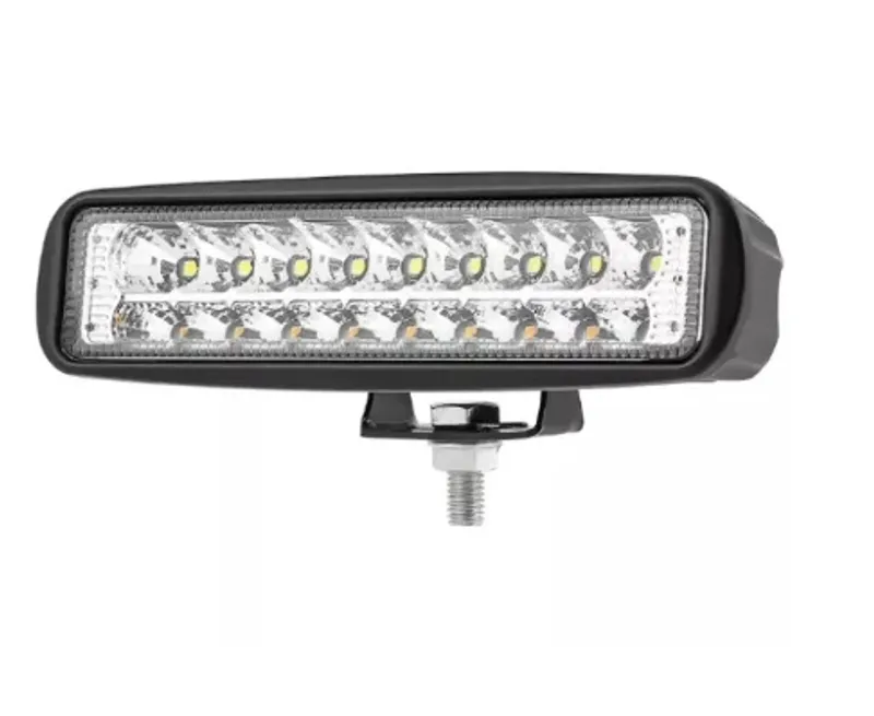 Универсален 54W Лед LED Халоген Фар Работна Лампа 12V - 24V с мигач бяло - оранжева светлина за автомобил офроуд бус ван камион - 1