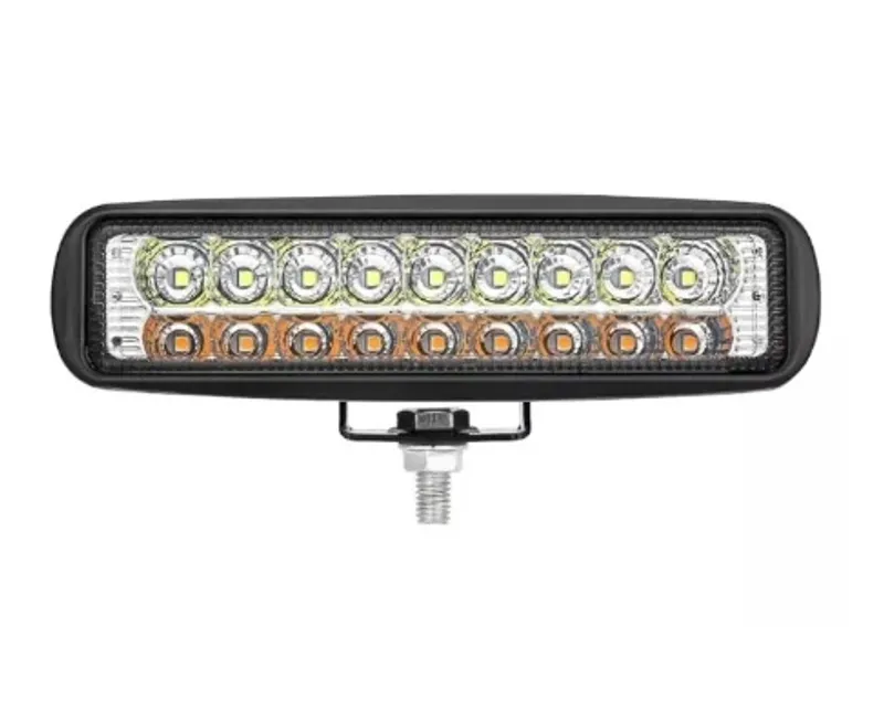 Универсален 54W Лед LED Халоген Фар Работна Лампа 12V - 24V с мигач бяло - оранжева светлина за автомобил офроуд бус ван камион - 3