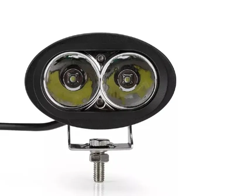 Универсален 20W Лед LED Халоген Фар Работна Лампа 12V - 24V за автомобил джип офроуд мотор - 2