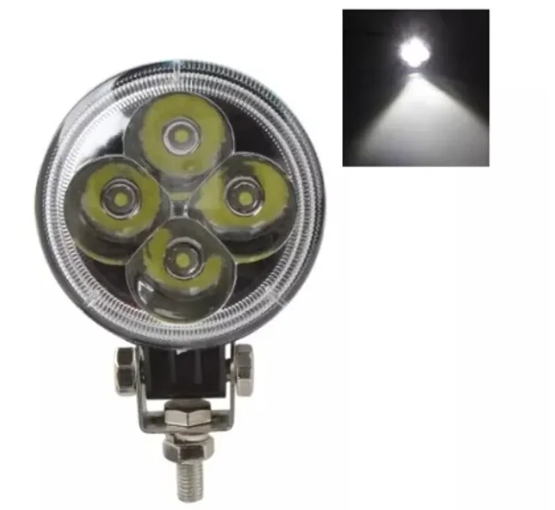 8.3 См 12W Led Лед Диоден Фар Прожектор Халоген Джип Мотор 4X4 12V 24V 720 Лумена - 4