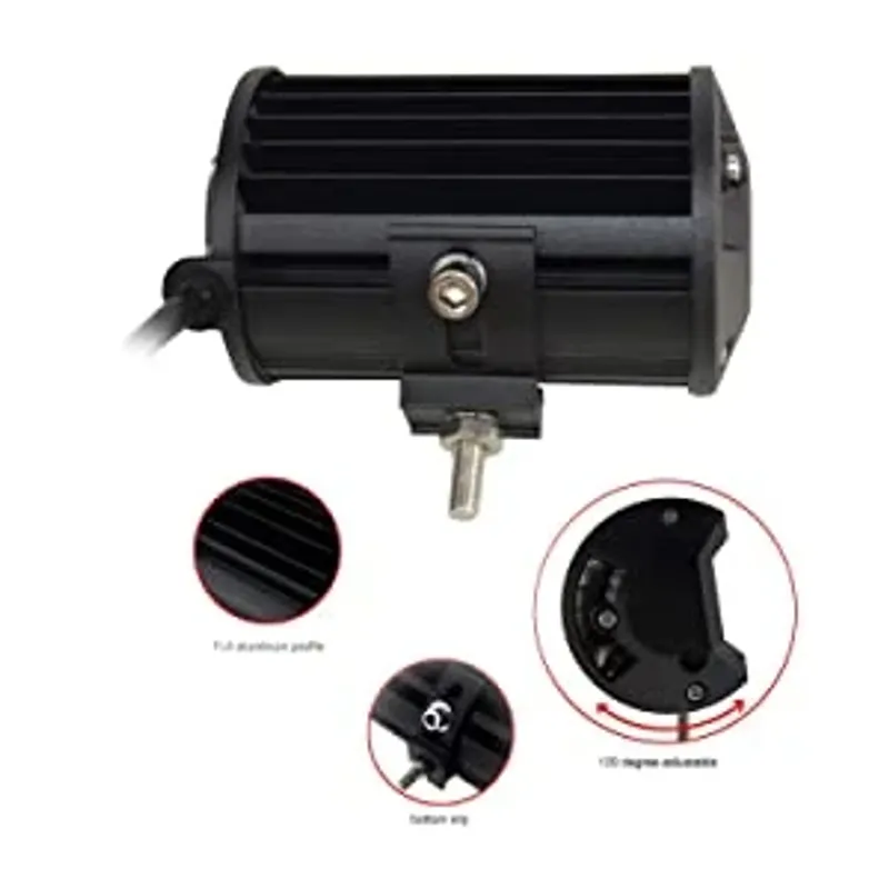 Универсален 90W Лед LED Халоген Фар Работна Лампа 12V - 24V с комбинирана бяла светлина за автомобил офроуд бус ван камион - 4