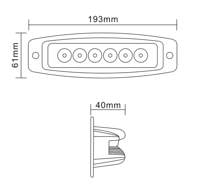 18W LED ЛЕД Диоден Фар Лампа Прожектор Задна Светлина За Вграждане Дневни Светлини - 1