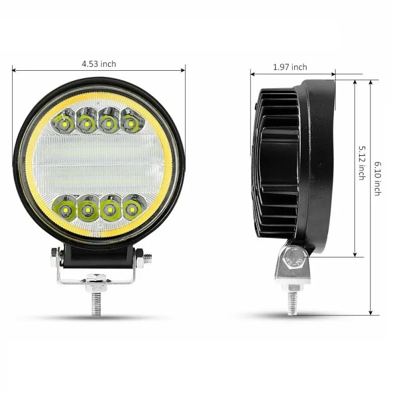 Мощна 72W LED ЛЕД Диоден Фар Работна Лампа Прожектор Задна Светлина 3000 Лумена 12V 24V - 5