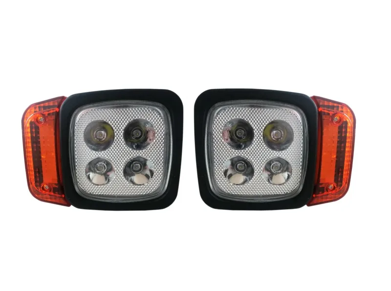 Комплект LED Фарове с Мигач, Подходящ за Трактор, Комбайн, Багер, Снегорин и др - 4 диода (12W, 1000 lm за всяка светлина) - 0