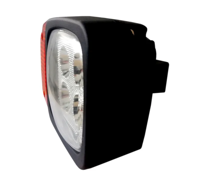 Десен LED Фар с Мигач, Подходящ за Трактор, Комбайн, Багер, Снегорин и др - 4 диода, 12W, 1000lm - 2