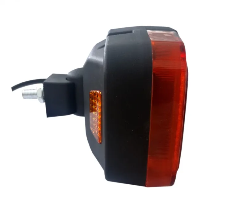 Десен LED Фар с Мигач, Подходящ за Трактор, Комбайн, Багер, Снегорин и др - 4 диода, 12W, 1000lm - 6