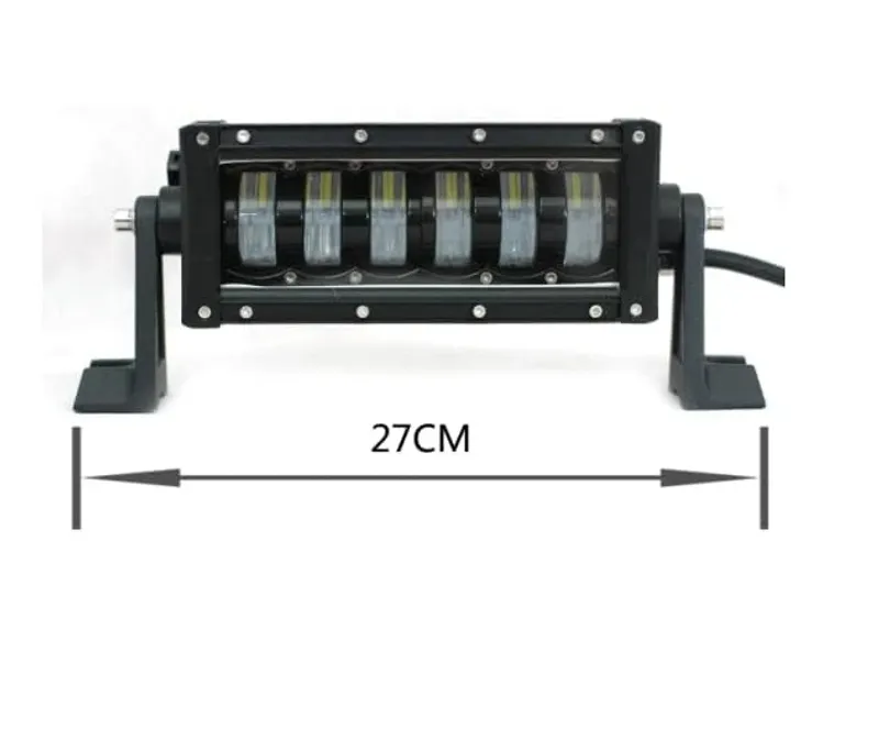 9D 27 СМ Led Bar Лед Бар Hi/Lo Къси Дълги Водоустойчив Удароустойчив 12V 24V 3840 LМ 48W С Лупи Off-Road Лед Бар За Джип ATV - 1