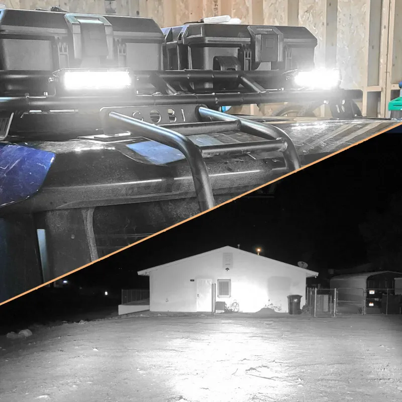 9D 27 СМ Led Bar Лед Бар Hi/Lo Къси Дълги Водоустойчив Удароустойчив 12V 24V 3840 LМ 48W С Лупи Off-Road Лед Бар За Джип ATV - 7