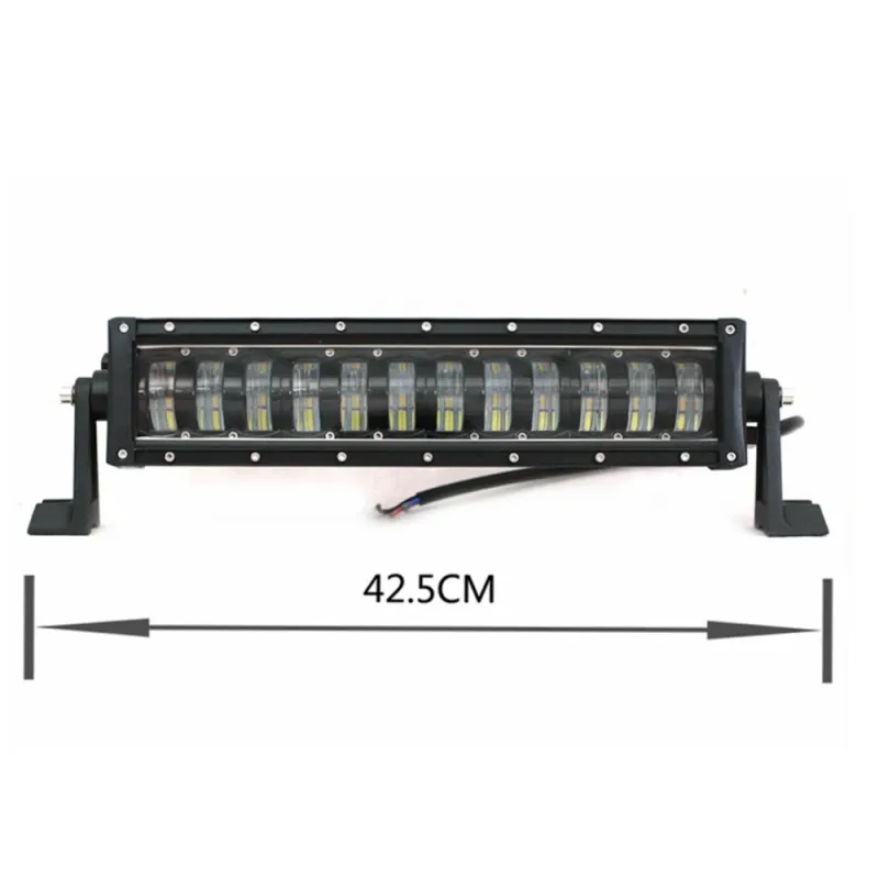 9D 42.5 СМ Led Bar Лед Бар Hi/Lo Kъси Дълги Водоустойчив Удароустойчив 12V 24V 7680 LМ 96W С Лупи Off-Road Лед Бар За Джип ATV - 1