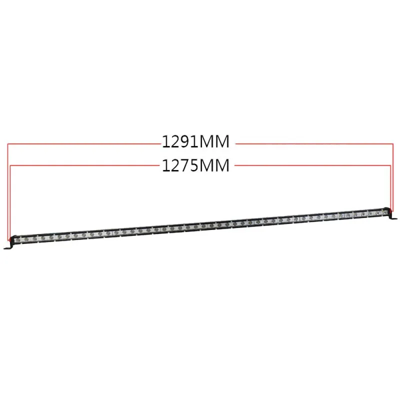 129см 144W Slim Слим Едноредов Мощен Led Bar Лед Диоден Бар Прожектор 12-24V - 2