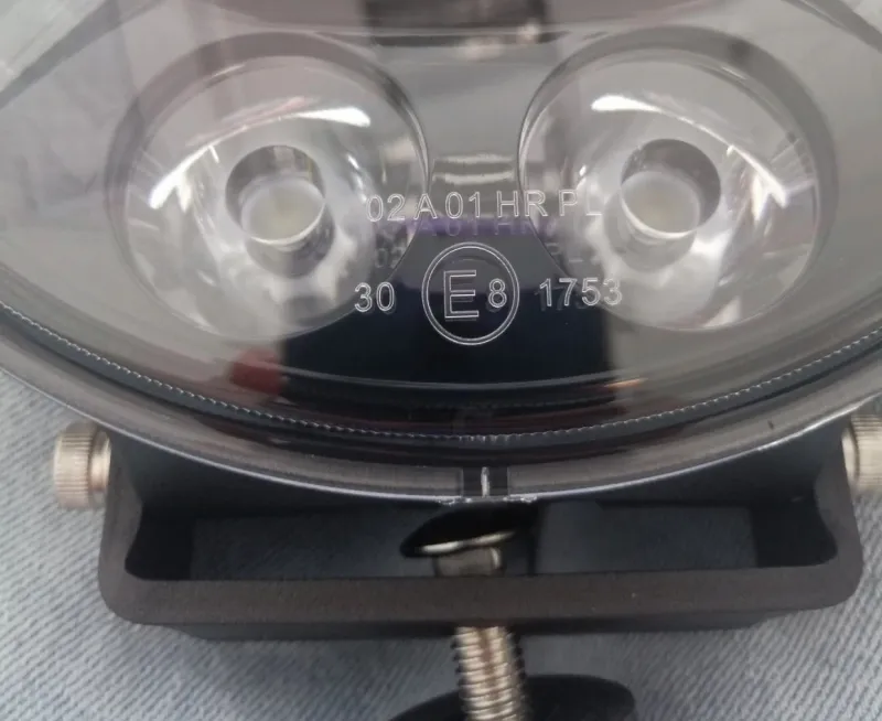 LED Диоден Халоген Фар Бял Оранжев Габарит Ø 218 мм 12V 24V 12 Диода за джип камион трактор багер - 11