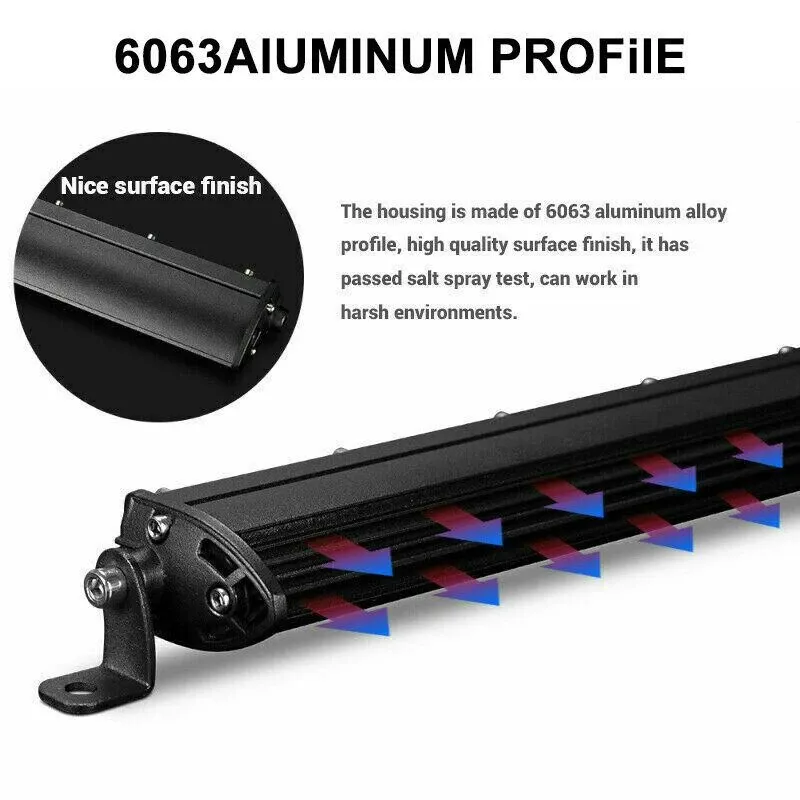78 см LED Лед Диоден Бар 13500 lm 270W Ултра Тънък, 12-24V Комбинирана Combo - Flood и Spot Светлина - 5