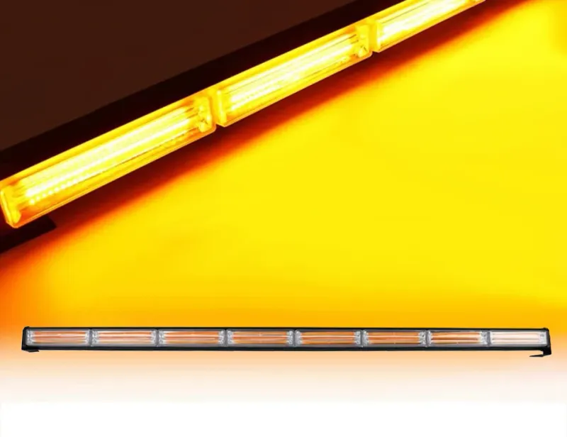 120cm Сигнална Аварийна Блиц Маяк Led Бар Лампа Пътна Помощ Платформа 12V-24V 144W - 1