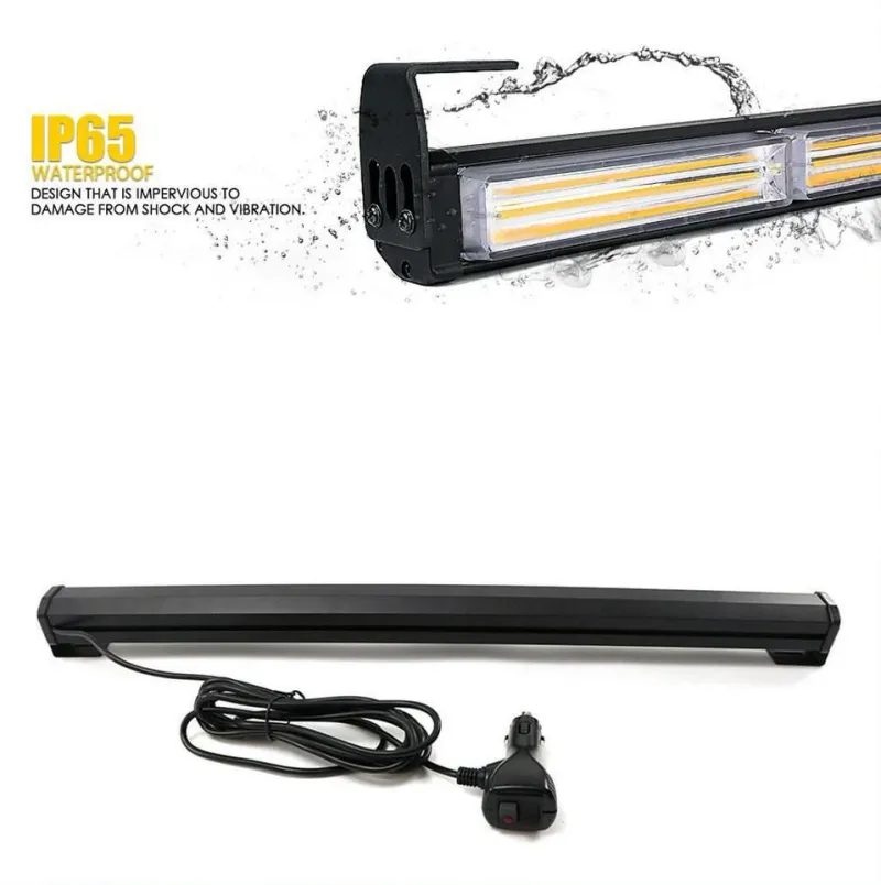 120cm Сигнална Аварийна Блиц Маяк Led Бар Лампа Пътна Помощ Платформа 12V-24V 144W - 2