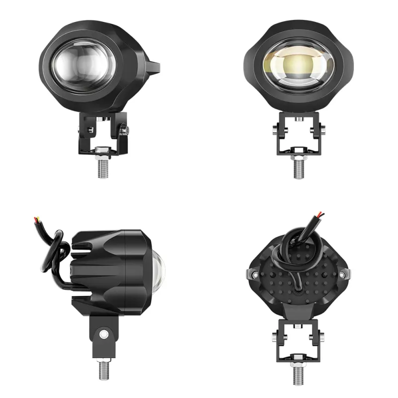 Универсален 20W Лед LED Халоген Фар Работна Лампа къси/дълги светлини бяла + жълта 9V - 60V за джип офроуд мотор мотоциклет - 6