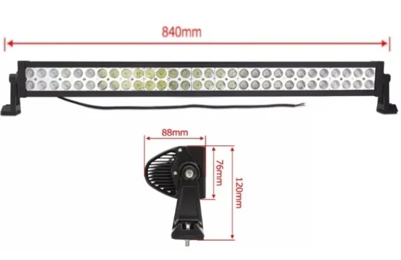 84 См 180W Мощен 4D 4Д Епистар Led Bar Лед Диоден Бар Прожектор 12V 24V 10800 Лумена - 1