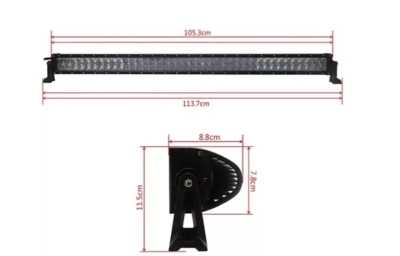 105См 240W Мощен 4D 4Д Епистар Led Bar Лед Диоден Бар Прожектор 12V 24V 14400 Лумена - 1