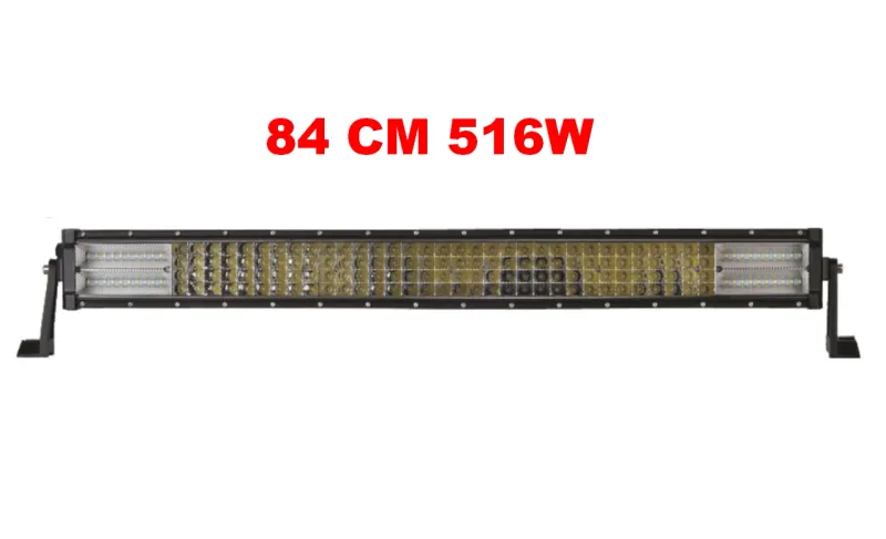 84 См 516W Мощен 7D 7Д Led Bar Лед Диоден Бар Прожектор 12V 24V 4 Редов - 3