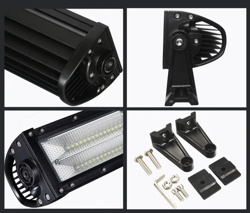Извит 130 См 876W Мощен 7D 7Д Led Bar Лед Диоден Бар Прожектор 12V 24V - 2