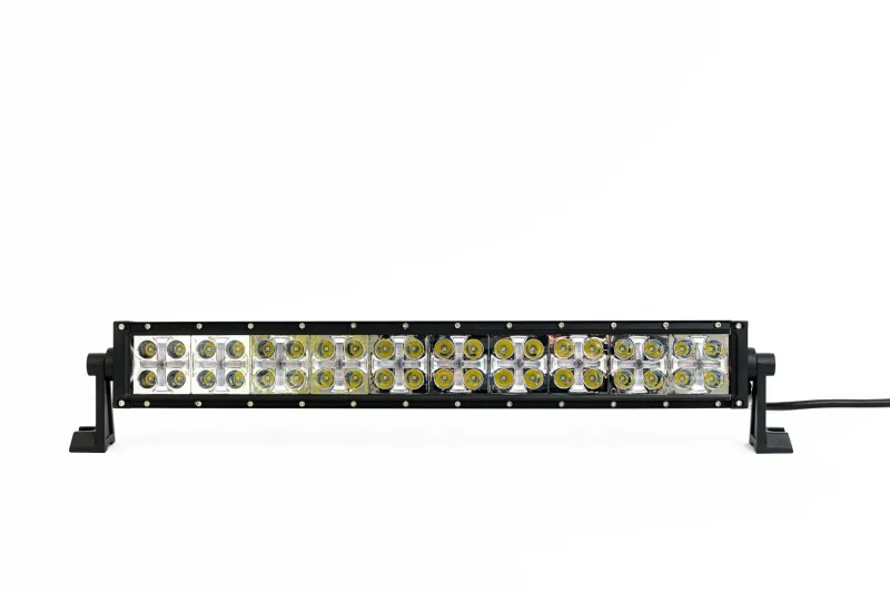 54 См Led Bar Лед Диоден Бар Прожектор Бяла и Оранжева, Жълта Светлина, Блиц, Флаш, CROSS DRL 120W 12V 24V - 1