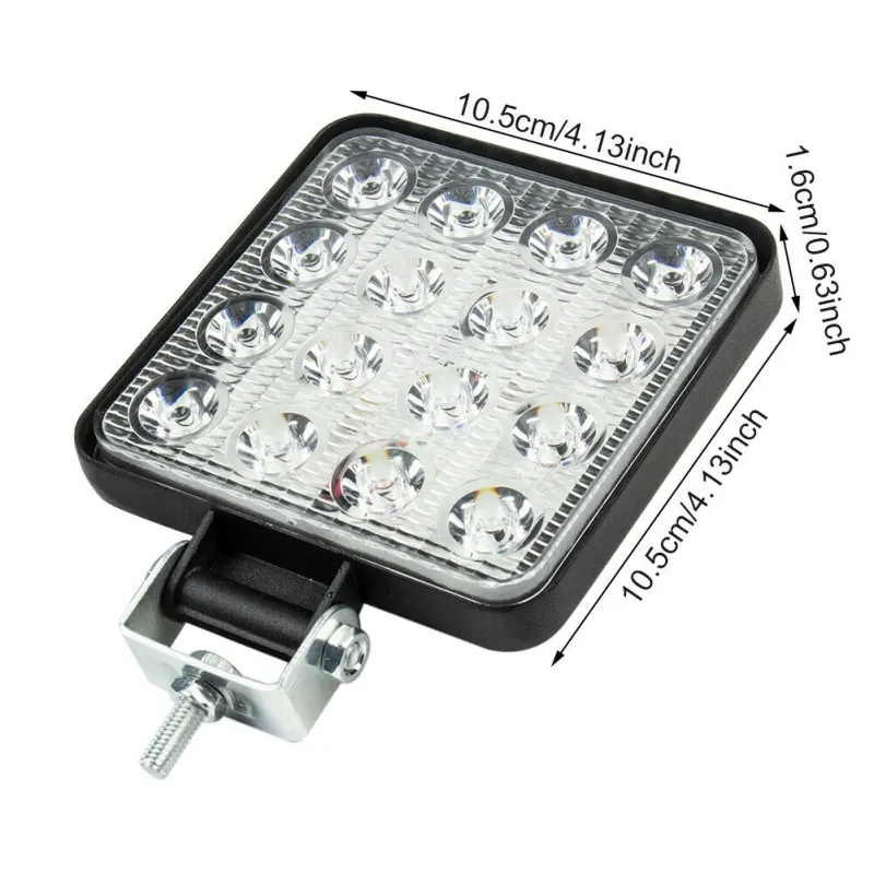 48W Разпръсната Светлина FLOOD ЛЕД 12V 24V LED Диоден Халоген Фар Прожектор Задна Светлина Диодна Лампа - 1