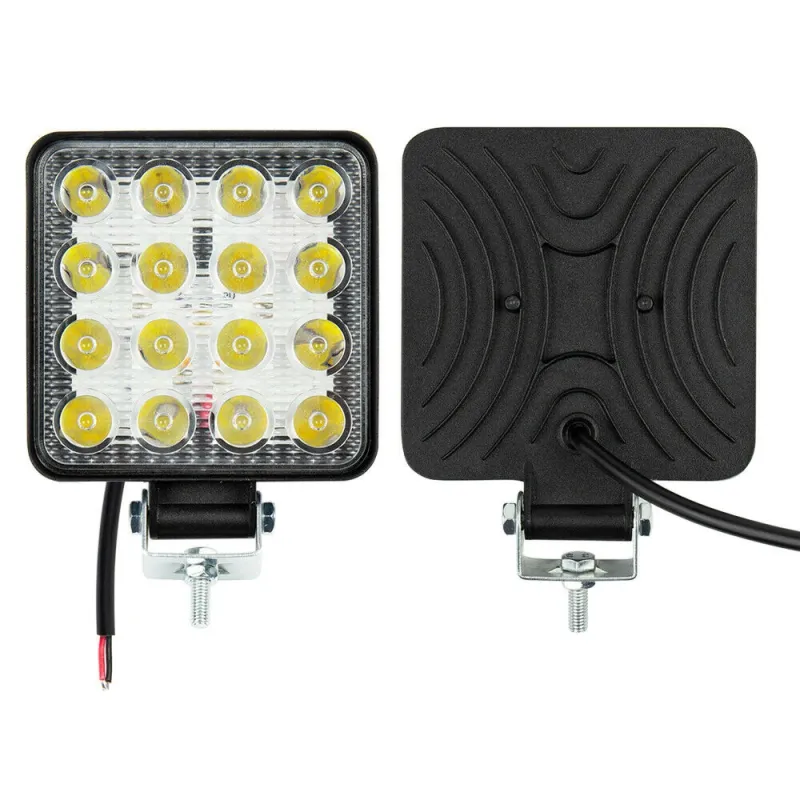 48W Разпръсната Светлина FLOOD ЛЕД 12V 24V LED Диоден Халоген Фар Прожектор Задна Светлина Диодна Лампа - 7