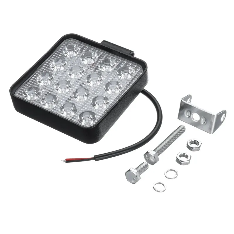 48W ЛЕД 12V 24V LED Диоден Халоген Фар Прожектор Задна Светлина Диодна Лампа - 4