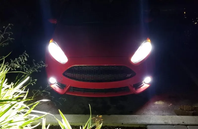 Комплект 2 броя LED фарове за мъгла, халогени за Dacia, Renault, Ford, Citroen, Suzuki, бяла светлина, Ø91 мм, 12V, алуминиев корпус, H8/H11 букса - 8