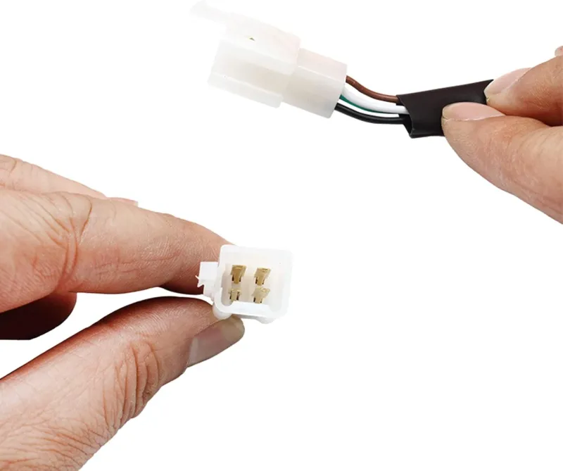 Маска с LED Фар за мотор, мотоциклет Бяла с къси и дълги светлини - Универсален модел за ENDURO / Trail / Streetfighter - 6