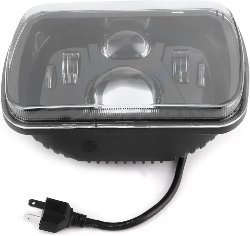 Универсален 45W ЛЕД LED фар лампа халоген 12V-24V къси/дълги 20 x 14cm за АТВ джип мотоциклет камион трактор и др. - 4