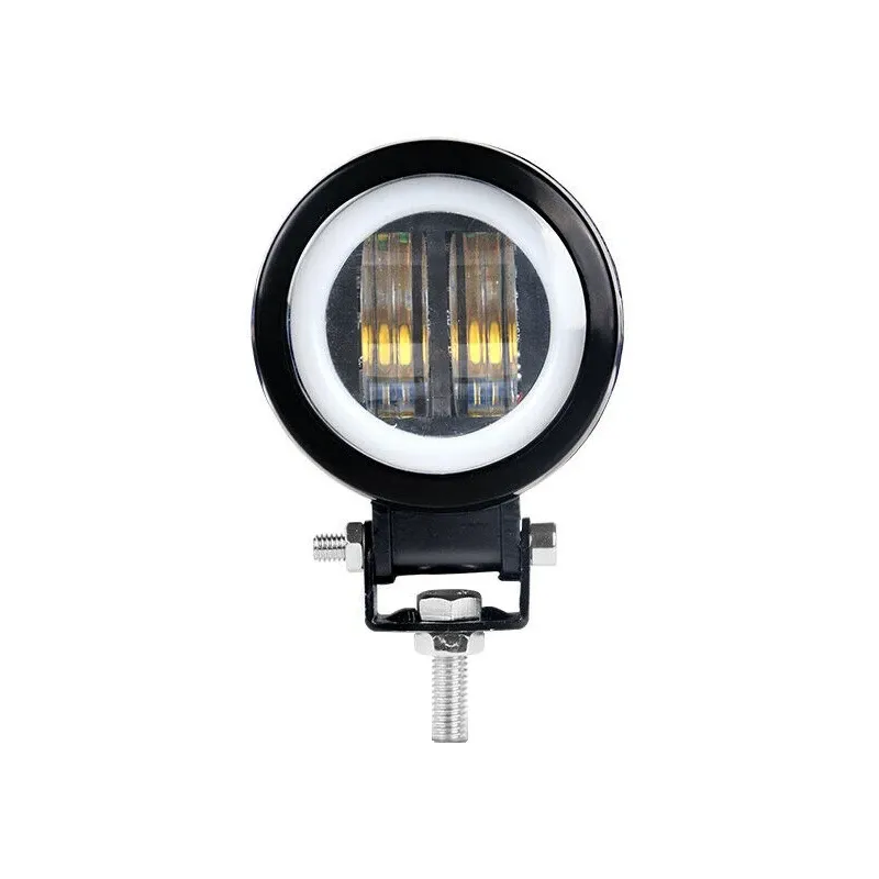 7D LED Халоген 7.5см Кръгла Диодна Работна Лампа Диоден Фар Прожектор Задна Светлина 20W 1000lm 12V/24V - 4