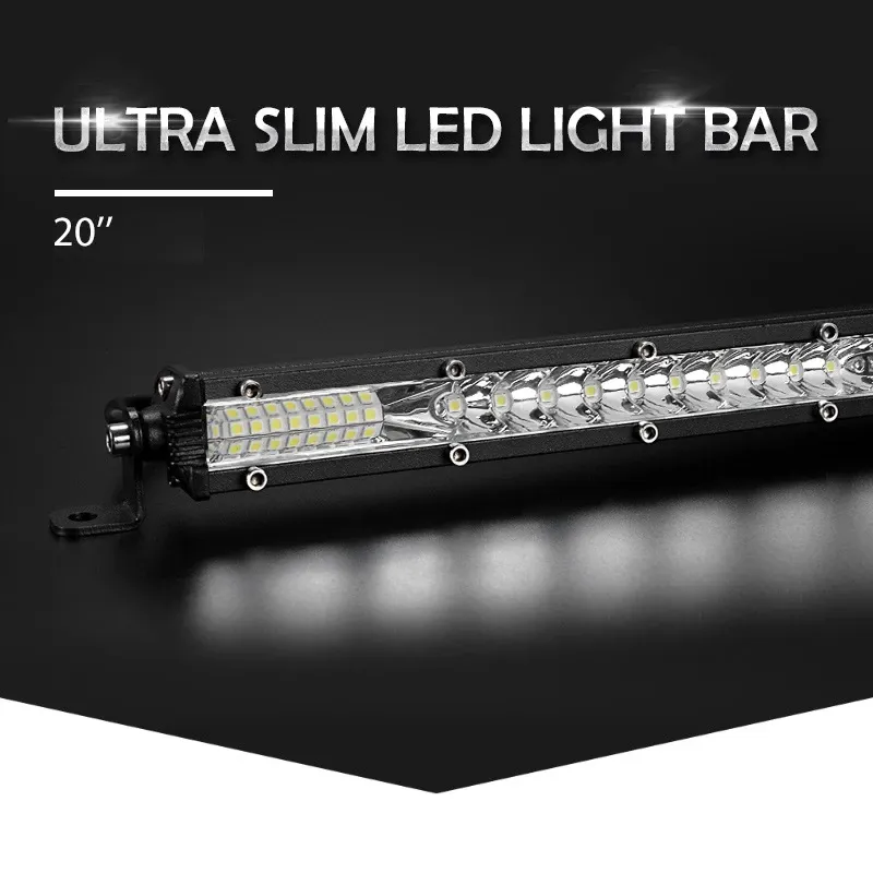 57.7 см Диоден 54 LED Лед Бар 78W Ултра Тънък 12D рефлектор 12-24V Комбинирана Combo - Flood и Spot Светлина - 3