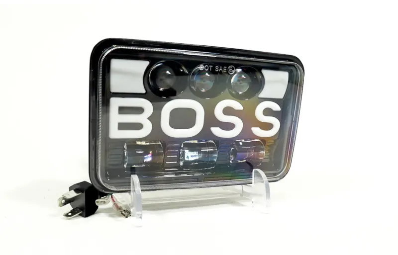 Универсалeн 5 инча ЛЕД LED фар лампа халоген 12V-24V къси/дълги с DRL дневни светлини мигач бяло-жълто 4800 lm за АТВ джип камион трактор и др. - 4