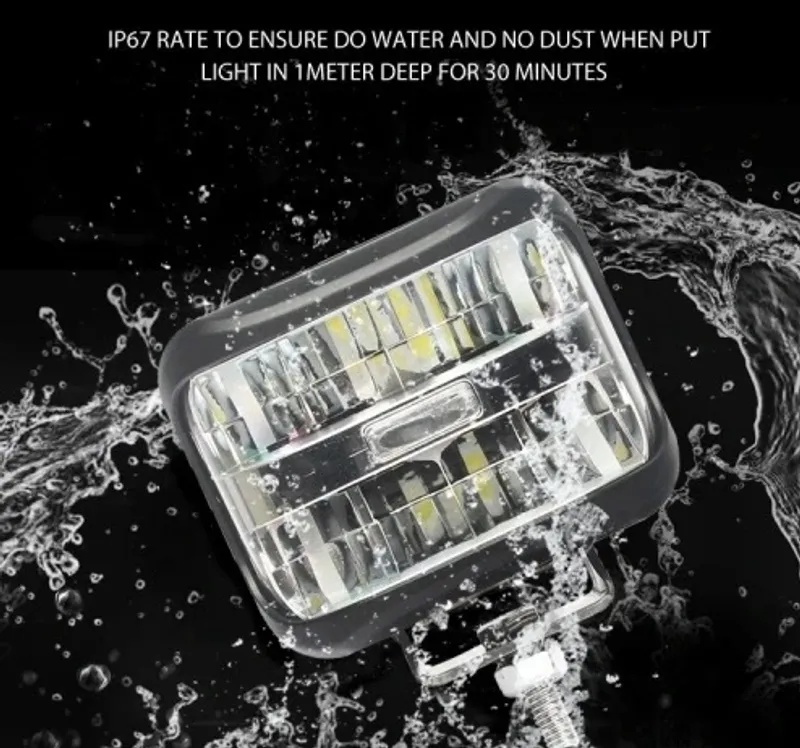 8 LED 20W 1600LM Универсален Халоген Работна Лампа Бяла Светлина 12-24V за Ролбар АТВ Джип 4Х4 - 3