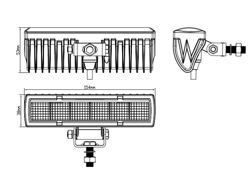 15,4 См LED Лед Бар с Комбинирана Combo Светлина, Е-Mark, 18W, 6 LED, 1500lm, 12V-24V, Автомобил, АТВ, Джип, 4х4, SUV, Offroad, Камион,Ролбар - 1