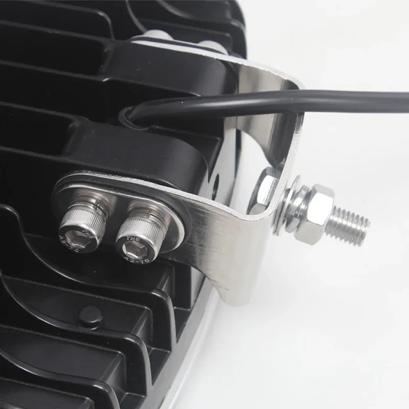 Нов мощен 64W LED ЛЕД Фар Халоген Лампа с Три Функции Неон Neon Ефект 12V - 24V Бяла светлина 6500LM - 5