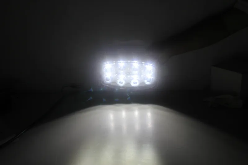 Нов мощен 64W LED ЛЕД Фар Халоген Лампа с Три Функции Неон Neon Ефект 12V - 24V Бяла светлина 6500LM - 6