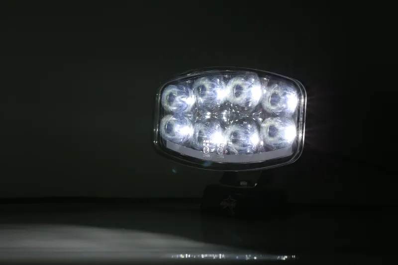 Нов мощен 64W LED ЛЕД Фар Халоген Лампа с Три Функции Неон Neon Ефект 12V - 24V Бяла светлина 6500LM - 8