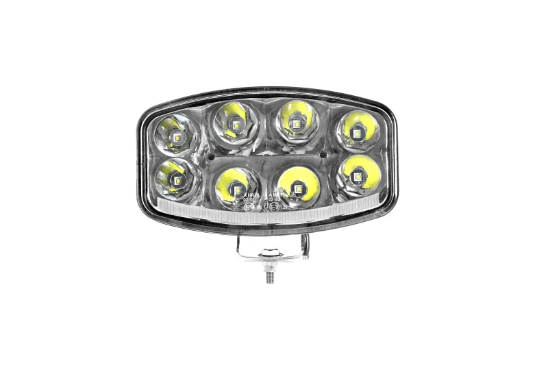 Нов мощен 64W LED ЛЕД Фар Халоген Лампа с Три Функции Неон Neon Ефект 12V - 24V Бяла светлина 6500LM - 9