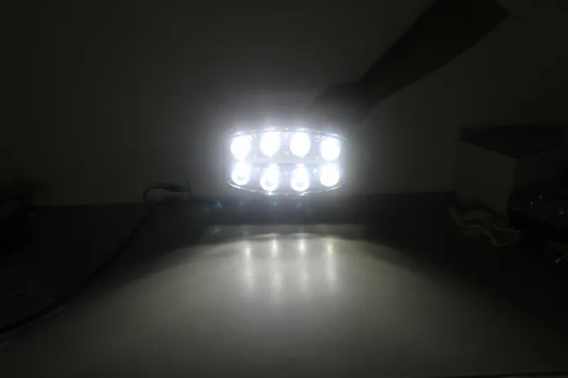Нов мощен 64W LED Лед Фар Халоген с Три Функции Неон Neon ефект 12-24V Бяла светлина 6500LM - 3