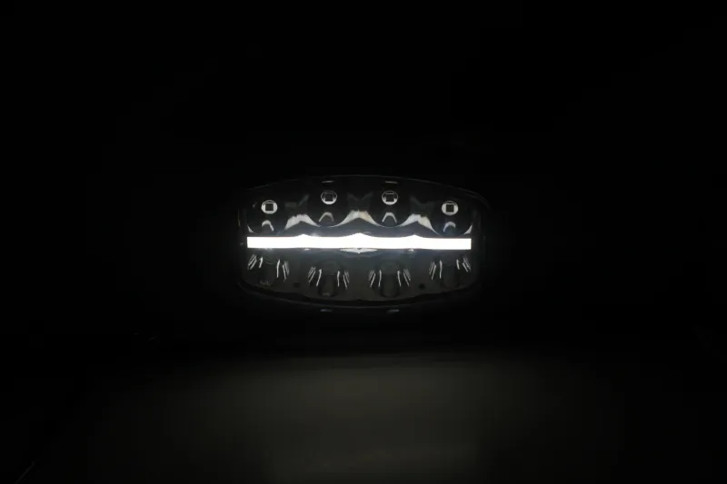 Нов мощен 64W LED Лед Фар Халоген с Три Функции Неон Neon ефект 12-24V Бяла светлина 6500LM - 4