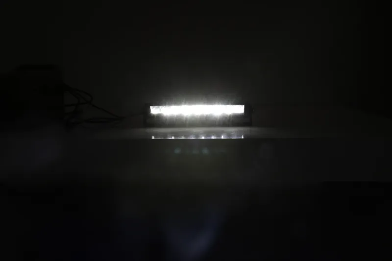 35.5 см Висококачествен 4 в 1 Led Bar Лед Бар Диоден Прожектор DRL с бяла габаритна светлина и оранжева аварийна блиц 50W 2100LM - 1