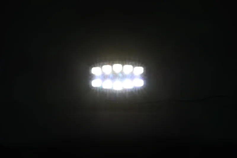 LED Халоген Фар 3 Функции DRL бяла/оранжева светлина с 360° аварийна лампа с 4 функции на премигане 12-24V за джип камион агротехника и др. - 1