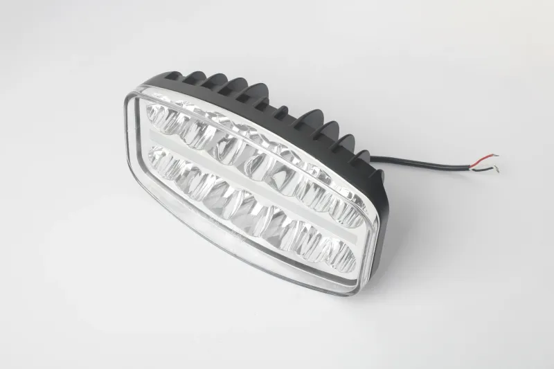 80W LED Лед Фар Халоген, Три Функции, Неон ефект, Neon 24,5см x 13,9см, 4100lm, 12V - 24V, E-Mark Подходящ За DAF MAN Scania Volvo и др. - 11