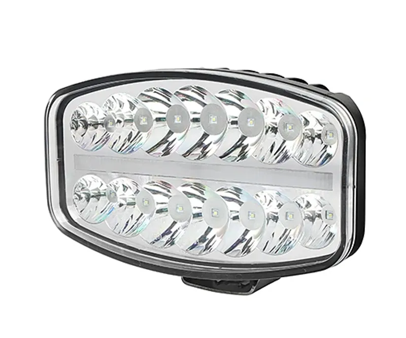 80W LED Лед Фар Халоген, Три Функции, Неон ефект, Neon 24,5см x 13,9см, 4100lm, 12V - 24V, E-Mark Подходящ За DAF MAN Scania Volvo и др. - 6