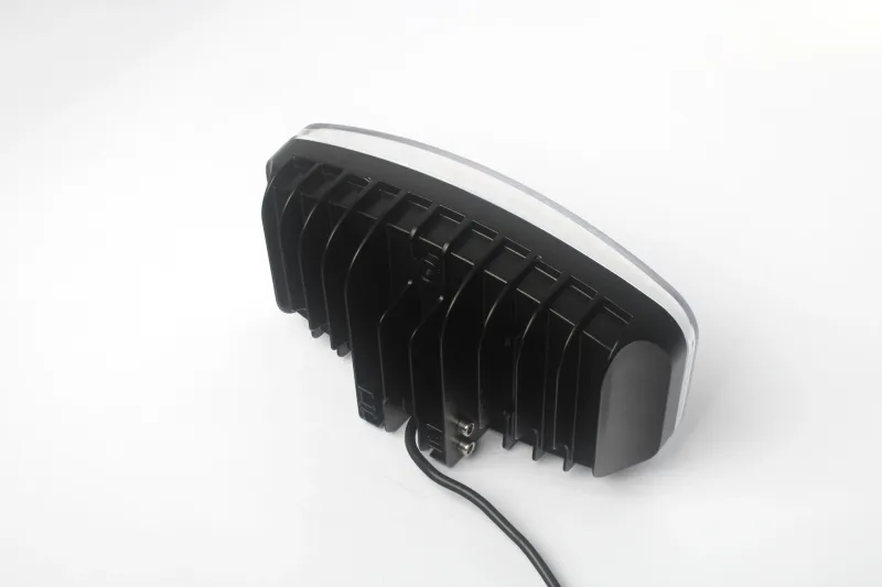 80W LED Лед Фар Халоген С Три Функции Неон ефект Бяло-Жълто/Оранжево Neon 24,5см x 13,9см 4100lm 12V - 24V E-Mark Подходящ За DAF MAN Scania Volvo Iveco и др. - 2