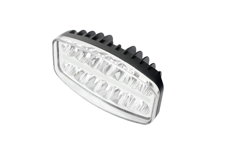 80W LED Лед Фар Халоген с DRL дневни светлини габарит бяло - оранжево неон ефект 24,5см x 13,9см, 4100lm, 12V - 24V, E-Mark Подходящ За DAF MAN Scania Volvo и др. - 7
