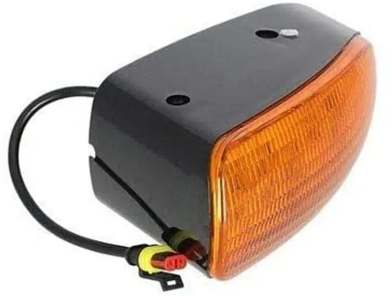 21W Лед LED Сигнална Лампа Мигач Аварийна Оранжева Светлина AGCO John Deere - 3