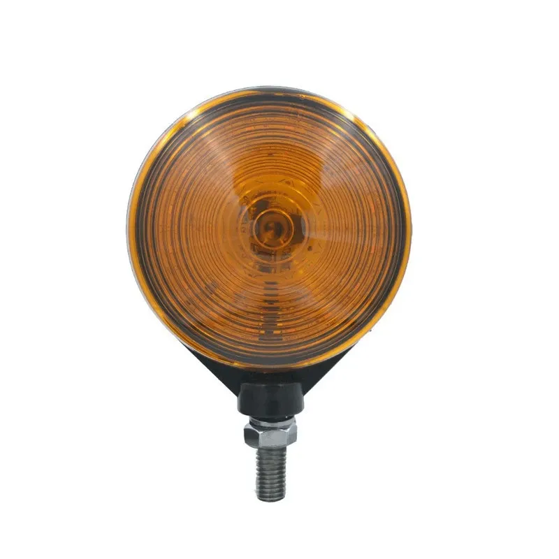 LED Лед Диоден Мигач, Флаш, Аварийна Светлина, 48W, 12V-24V, 109mm, За Трактор, Земеделски, Селскостопански машини - 0